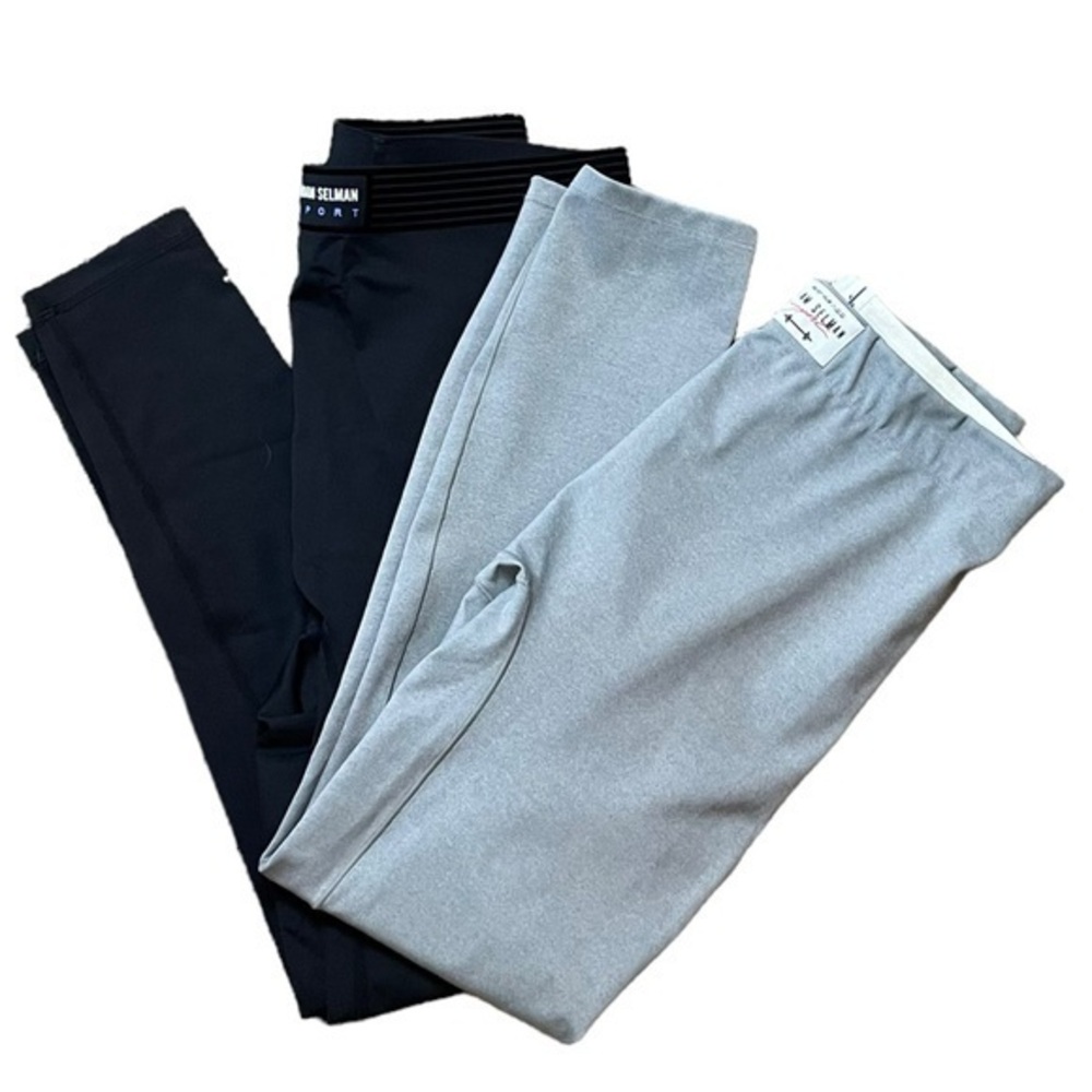 Adam Selman Sport Set of 2 Leggings Black and‎ Grey Size Medium